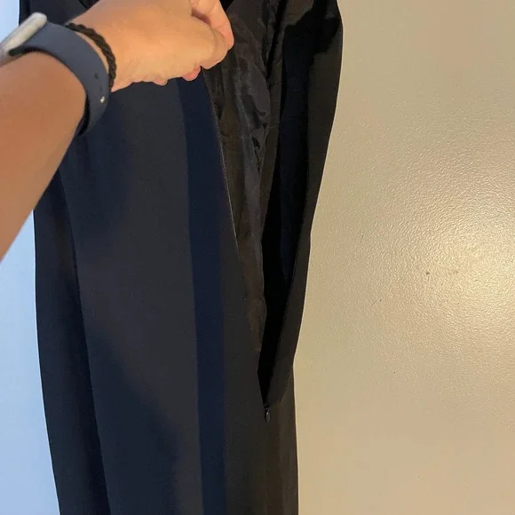 Laundry by Shelli Segal Black Maxi Dress Criss‎ Cross Back Formal Gown 10 - Picture 5 of 8